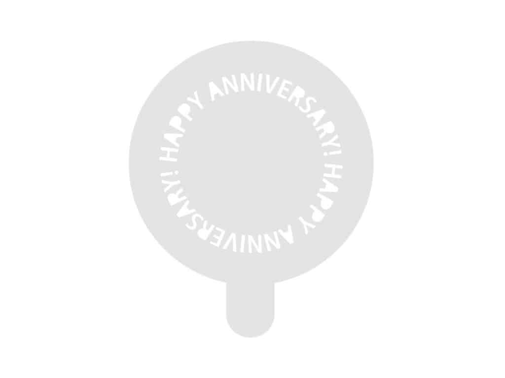 Happy Anniversary Stencil