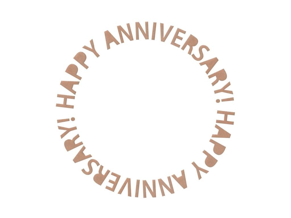 Happy Anniversary Stencil