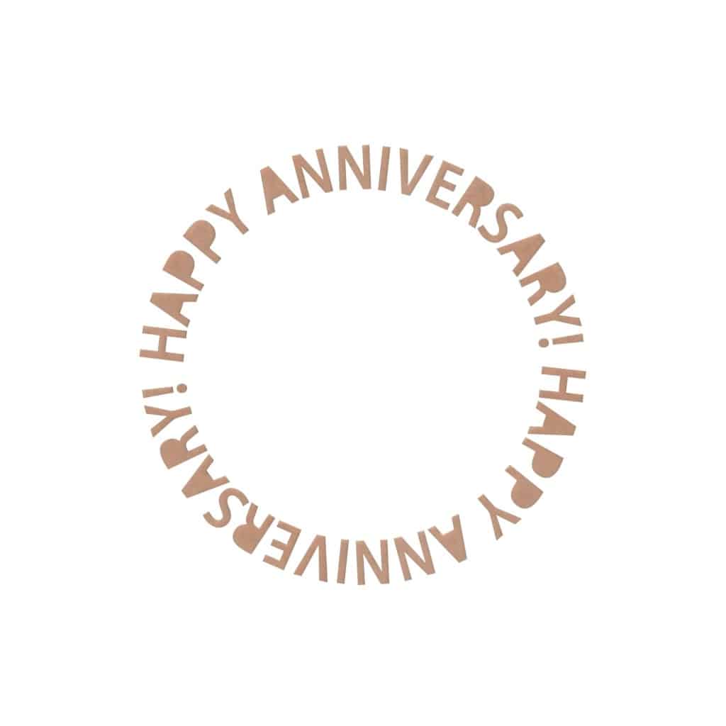 Happy Anniversary Stencil