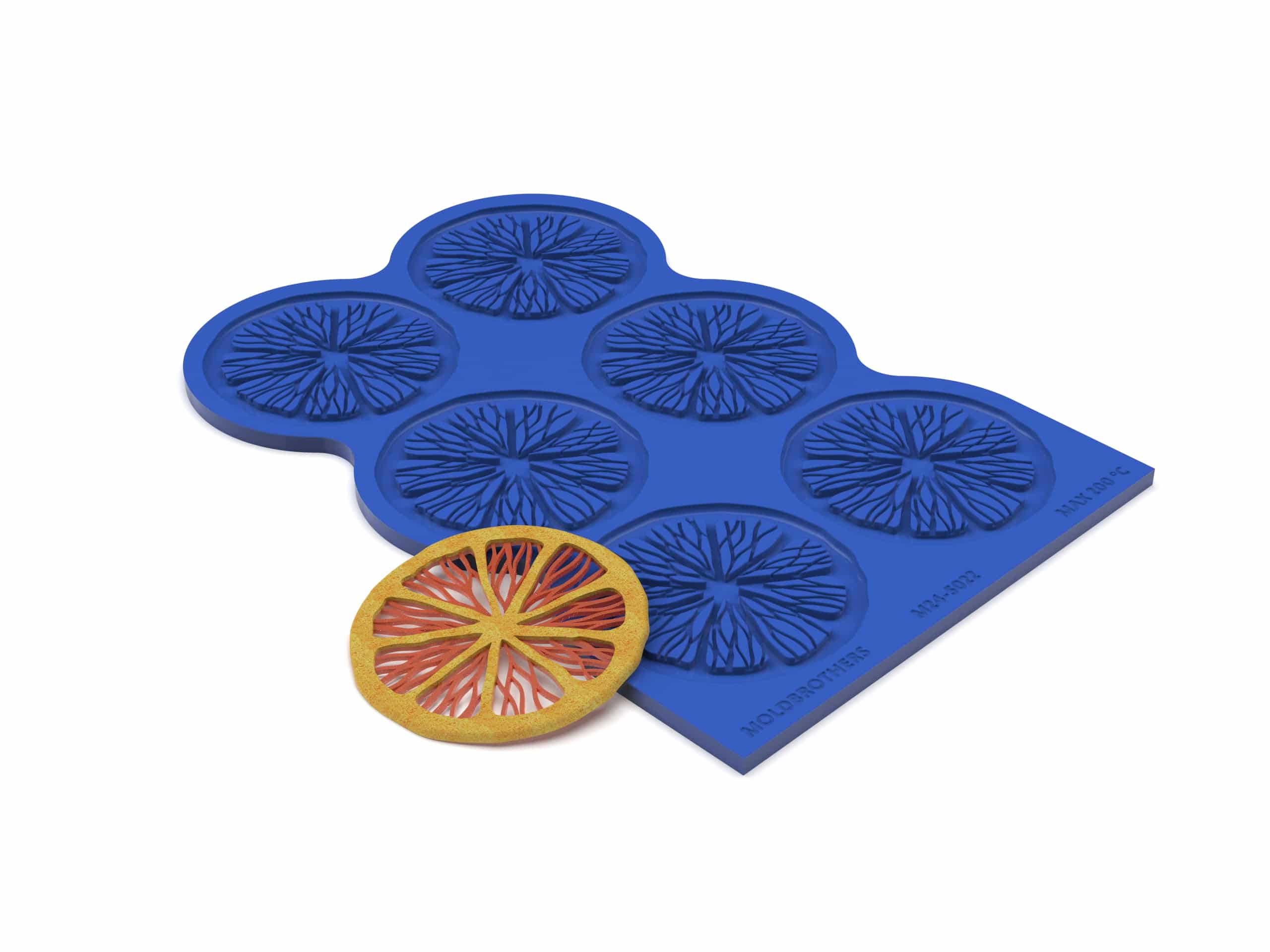 Realistic Citrus Tuille Mold