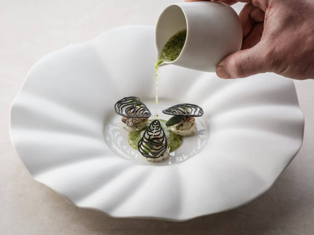 Oyster Tuille Mold Small X Restaurant Zilte***