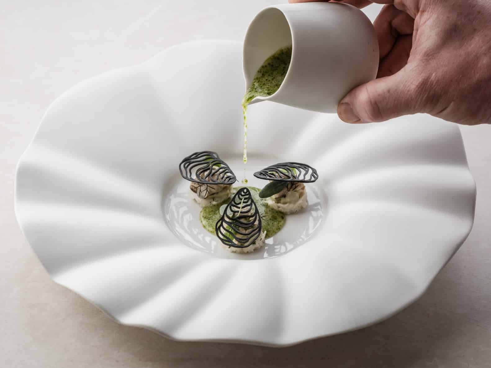 Oyster Tuille Mold Small X Restaurant Zilte***