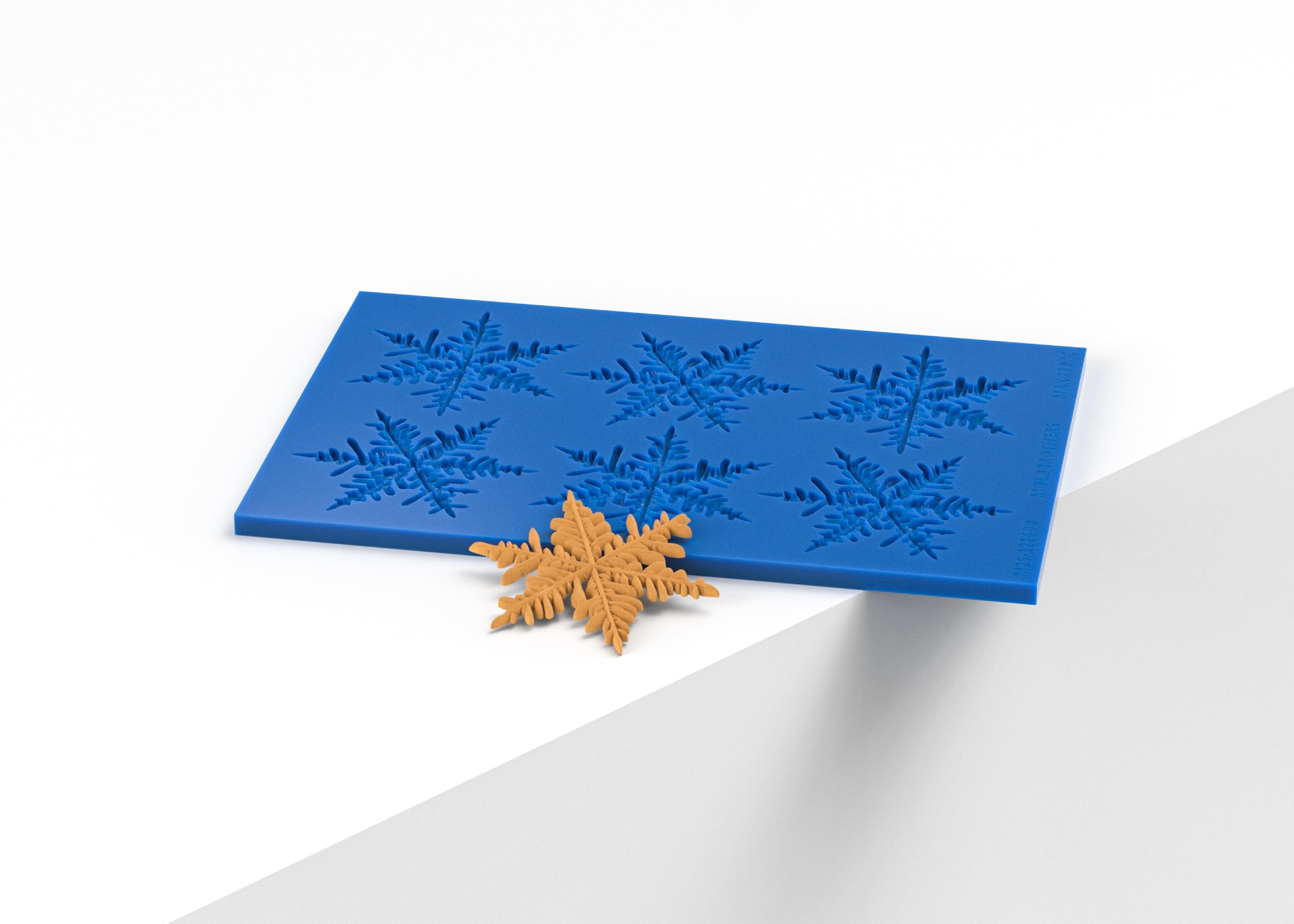 Copo de nieve realista Tuille Mold